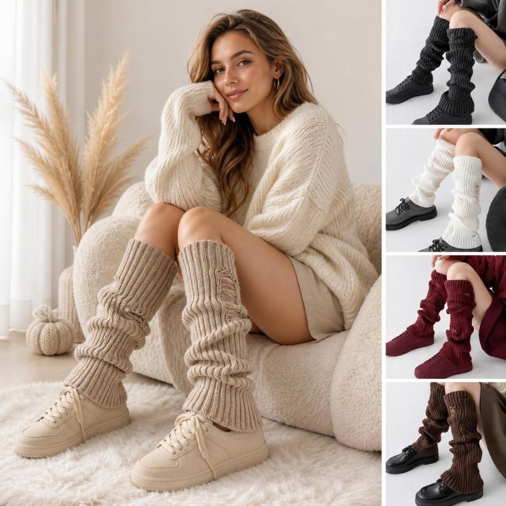 Warm Knit Leg Warmers Stretch  - Boot Sock Slouchy review and price