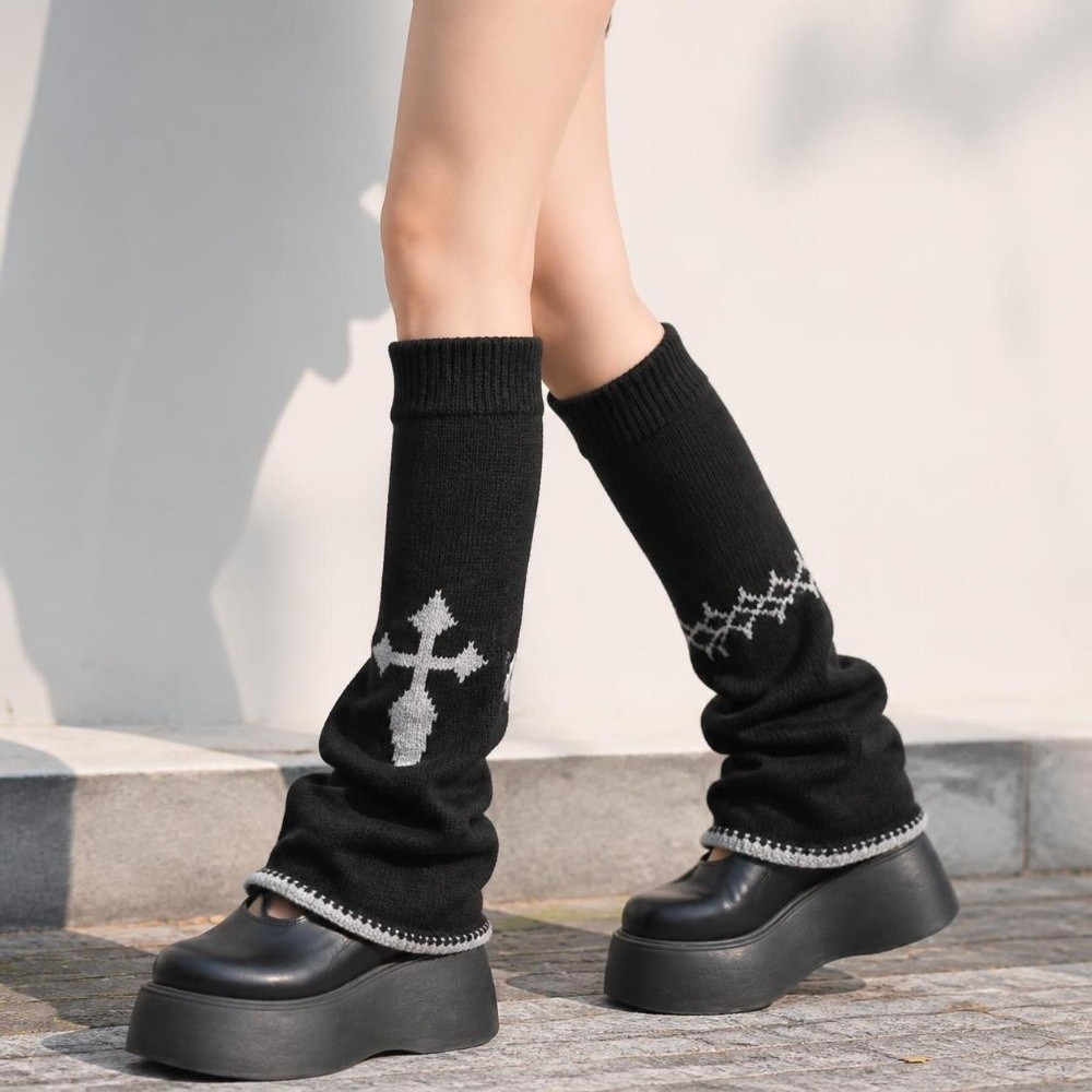 Alt Style Asymmetric Knit Leg  - Boot Sock Slouchy review and price