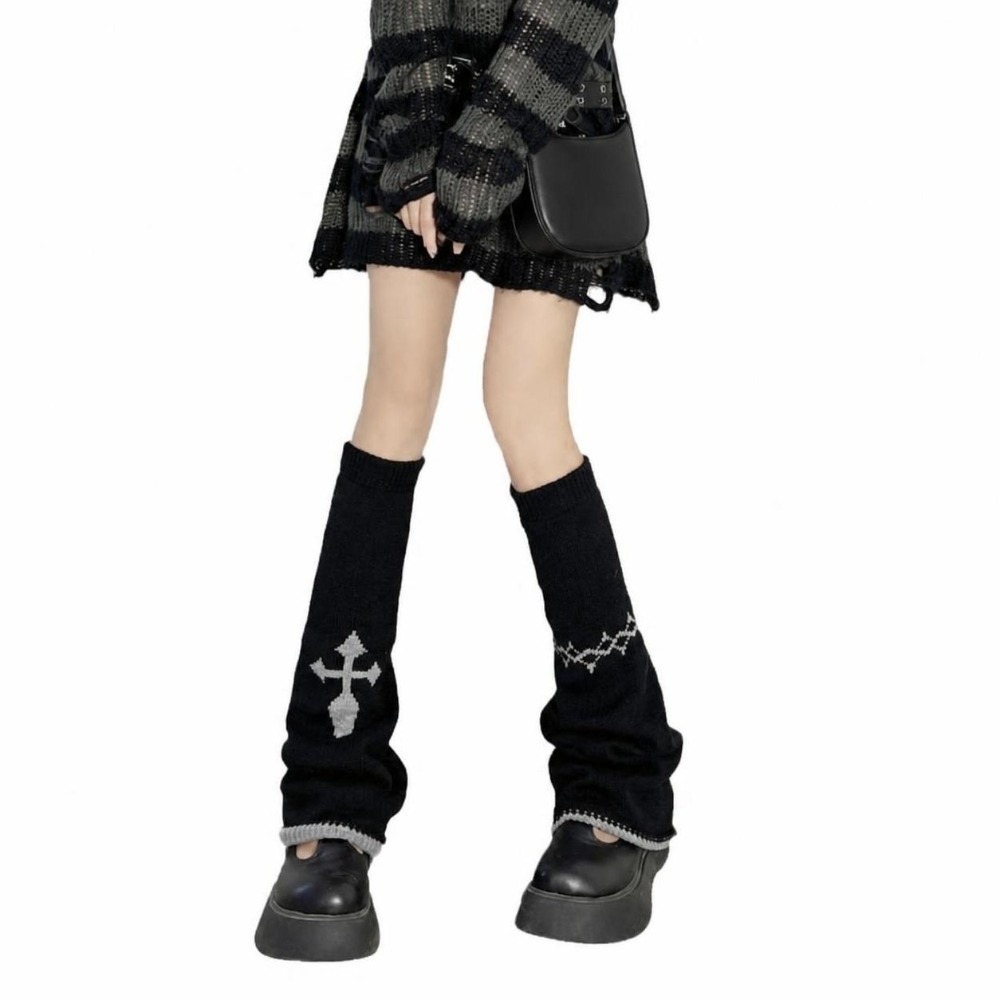 Alt Style Asymmetric Knit Leg  - Boot Sock Slouchy review and price