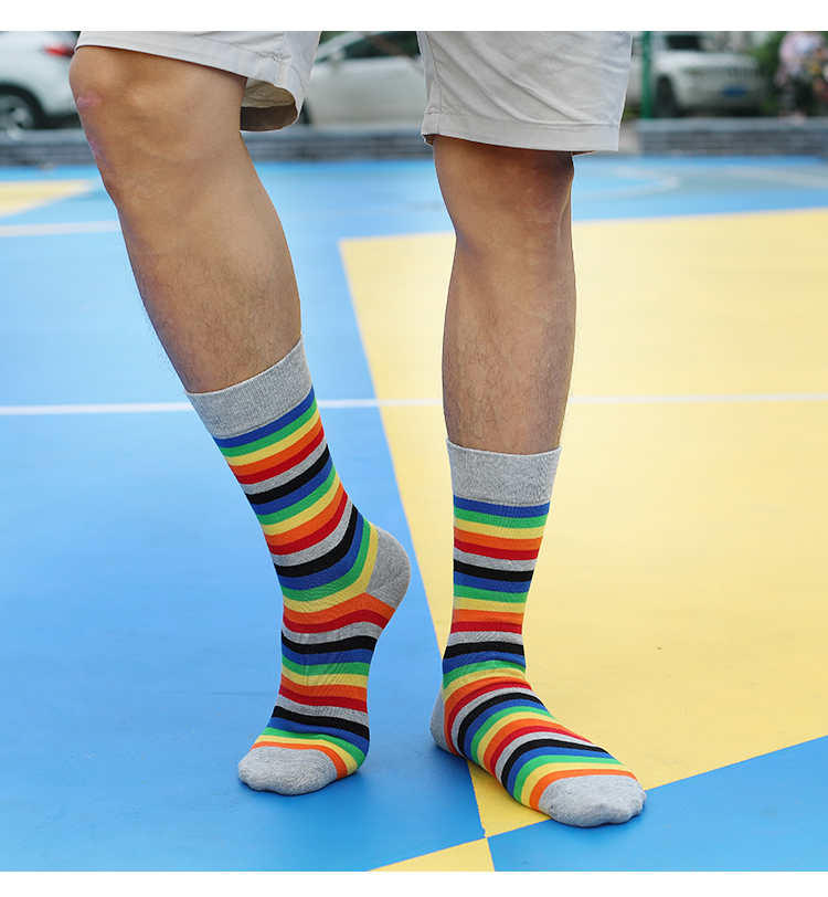 5Pairs Mens Fun Dress Socks, P - Cotton Crew Sock Pack review and price