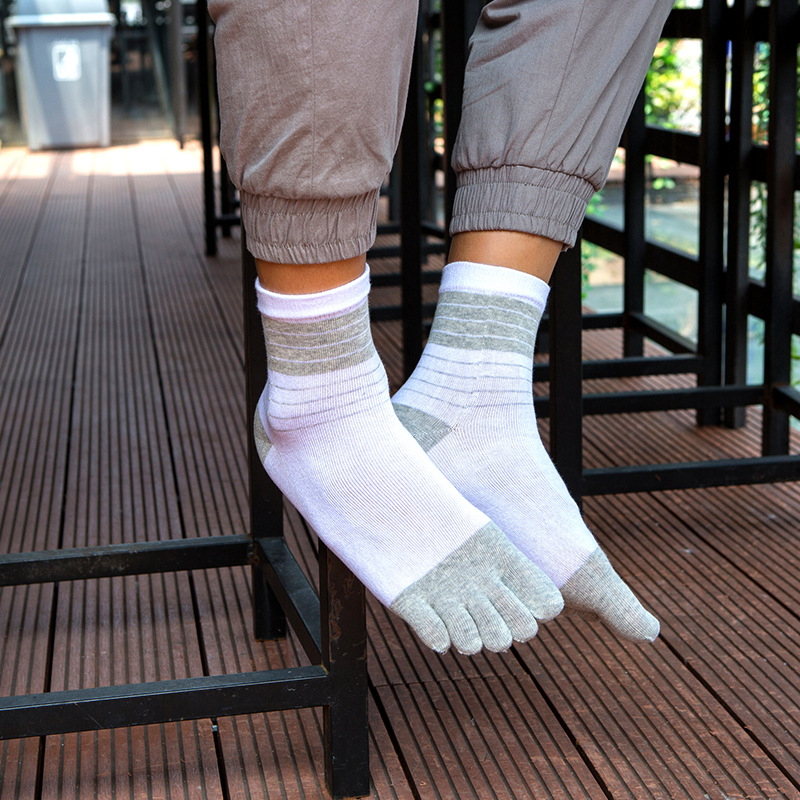 3/5 Pairs Men Five Toe Crew So - Toe Sock Split review and price