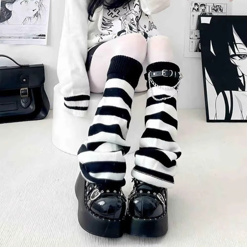 Japanese Style Harajuku Knit L - Boot Sock Slouchy review and price