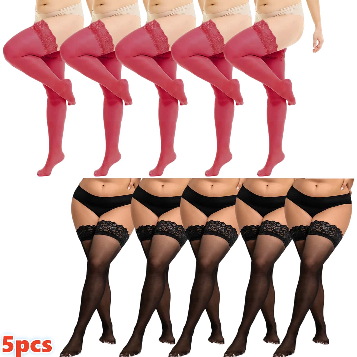 Woman Plus Size Lace Thigh Hig - Thigh High Sock Stay Up review and price